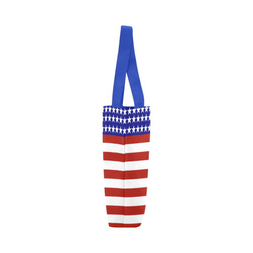 USA Patriotic Stars & Stripes Canvas Tote Bag (Model 1657)