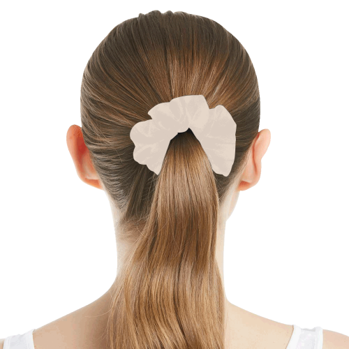 color champagne pink All Over Print Hair Scrunchie