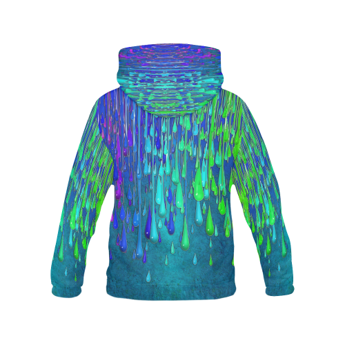 dripping paint All Over Print Hoodie for Men/Large Size (USA Size) (Model H13)