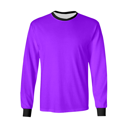 color electric violet Kids' All Over Print Long Sleeve T-shirt (Model T51)