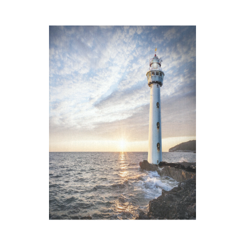 Lighthouse Escape Cotton Linen Wall Tapestry 60"x 80"