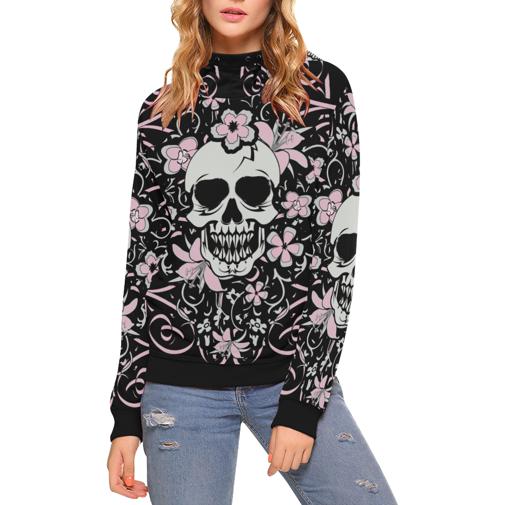 ladies skull hoodie