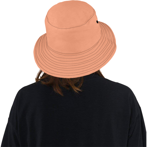 color light salmon All Over Print Bucket Hat