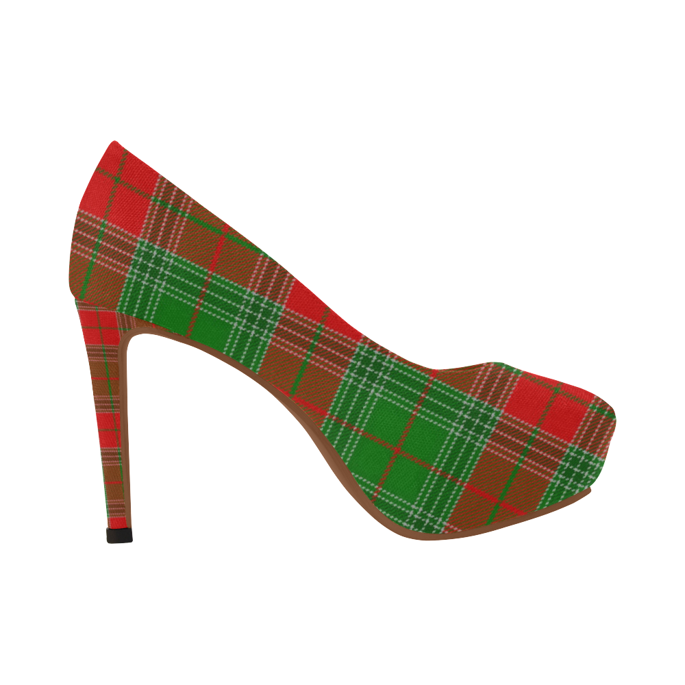 christmas plaid heels