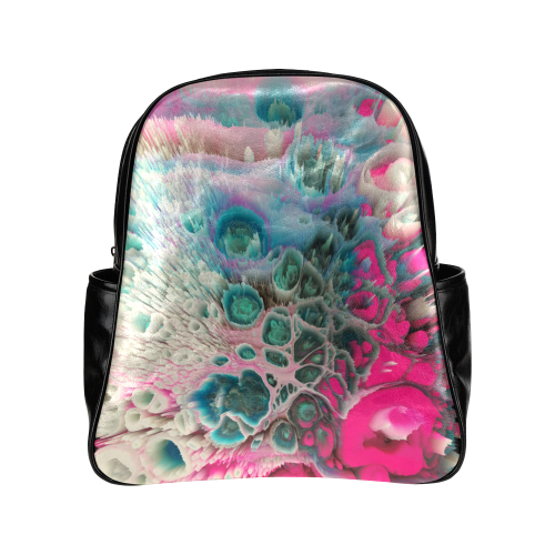 raspberry galaxy backpack Multi-Pockets Backpack (Model 1636)
