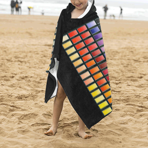 Colour Chart Kids' Hooded Bath Towels
