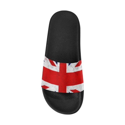 United Kingdom Union Jack Flag - Grunge 2 Women's Slide Sandals (Model 057)