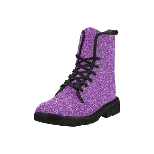 Lavender Martin Boots for Women (Black) (Model 1203H)