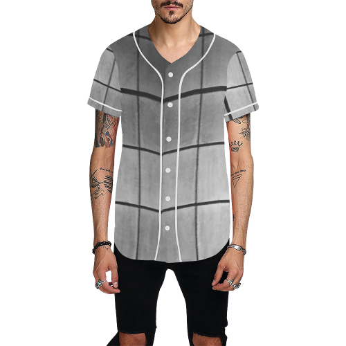 MIXED PANES All Over Print Baseball Jersey for Men (Model T50)
