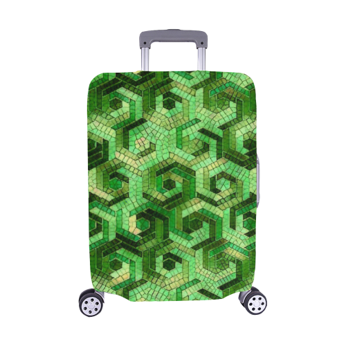 Pattern Factory 23 green by JamColors Luggage Cover/Medium 22"-25"