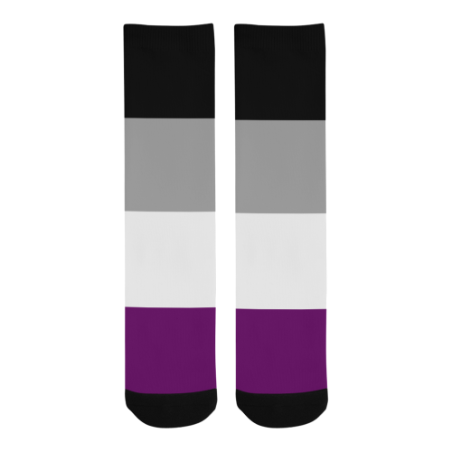 Asexual Flag Men's Custom Socks