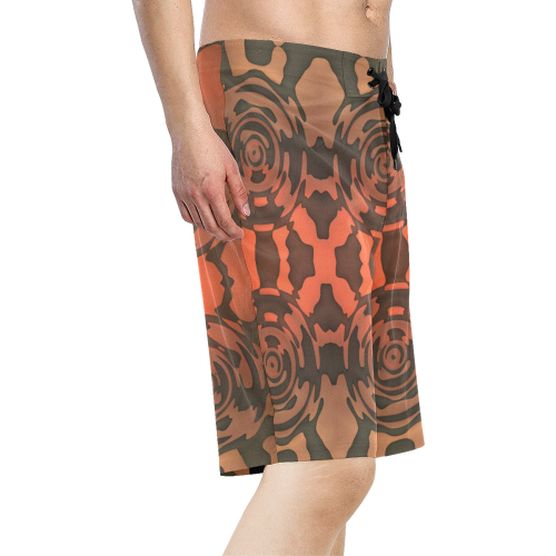 Vibrations Men's All Over Print Board Shorts (Model L16)