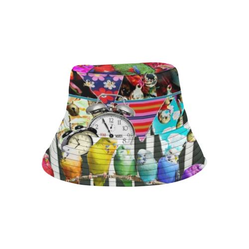 Birds and Bunting All Over Print Bucket Hat