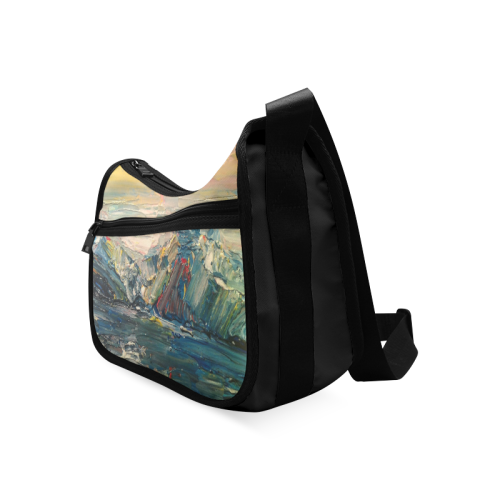 Mountains painting Crossbody Bags (Model 1616)