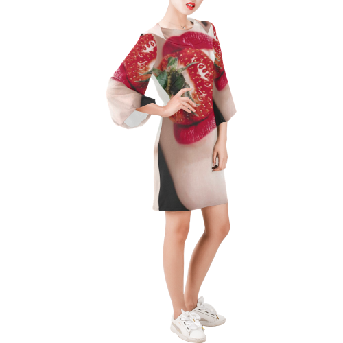 Test Full print Dress Bell Sleeve Dress (Model D52)