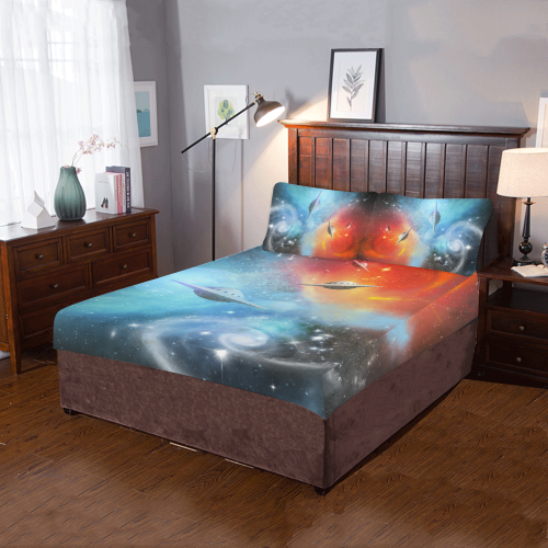 Explorers in Space 3-Piece Bedding Set
