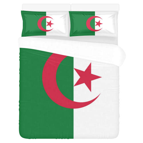 Algeria Flag 3-Piece Bedding Set