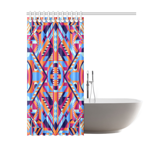 Modern Geometric Pattern Shower Curtain 60"x72"