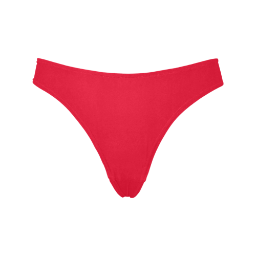 color Spanish red Women's All Over Print Thongs (Model L30)