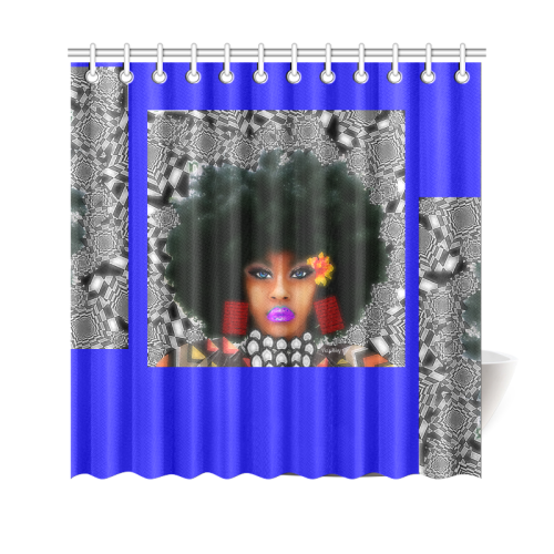 FUEL UP SHO CUR BLU Shower Curtain 69"x70"