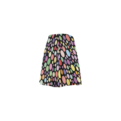 Colorful dot pattern Mini Skating Skirt (Model D36)