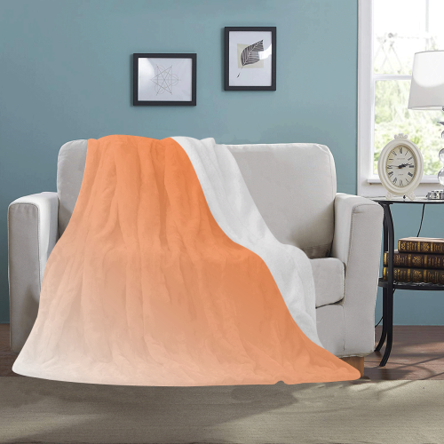 Orange Ombre Ultra-Soft Micro Fleece Blanket 50"x60"