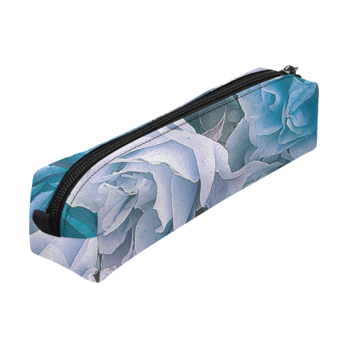 great garden roses blue Pencil Pouch/Small (Model 1681)