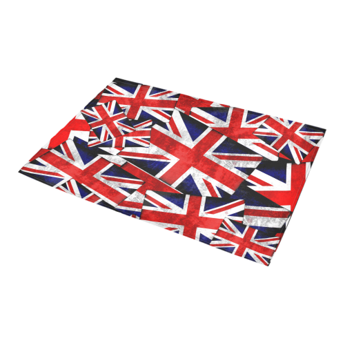 Union Jack British UK Flag Azalea Doormat 24" x 16" (Sponge Material)