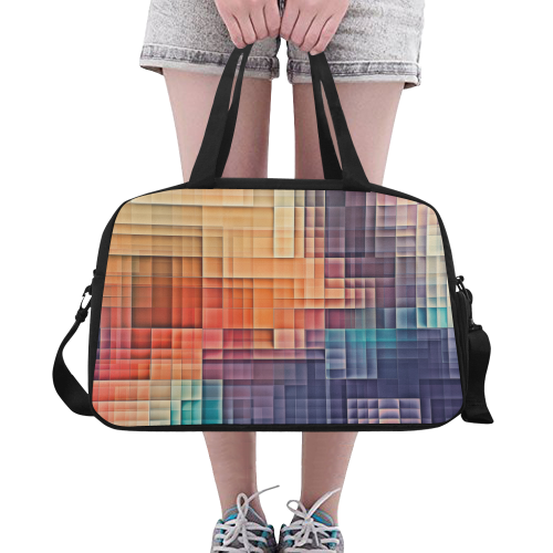 pixels #colors Fitness Handbag (Model 1671)