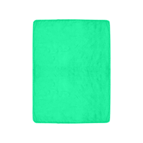color medium spring green Ultra-Soft Micro Fleece Blanket 30''x40''