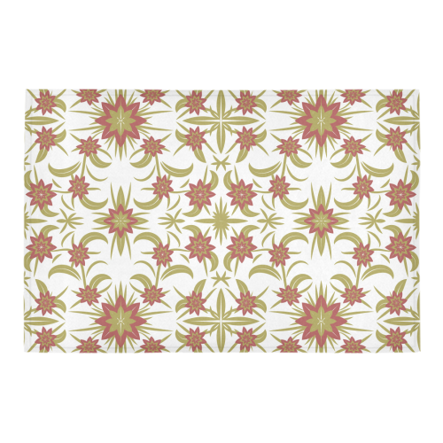 floral damask Azalea Doormat 24" x 16" (Sponge Material)