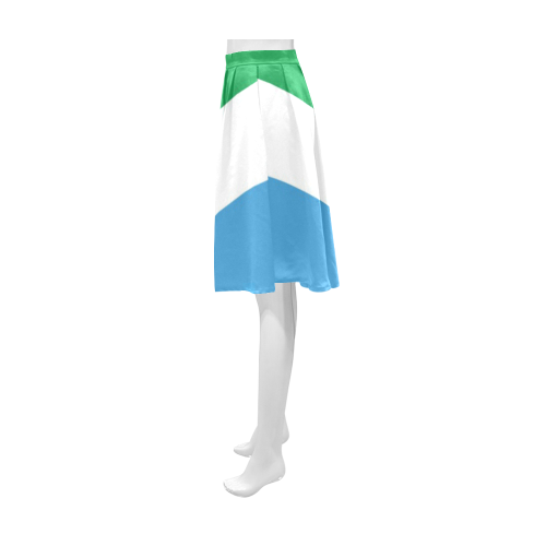 Vegan Flag Athena Women's Short Skirt (Model D15)