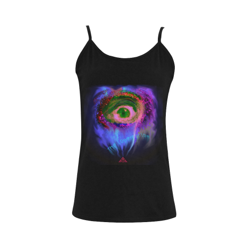 The Lowest of Low Mind's Eye / Circle Logo Women's Spaghetti Top (USA Size) (Model T34)