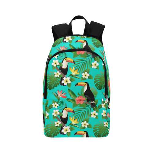 Tropical Summer Toucan Pattern Fabric Backpack for Adult (Model 1659)