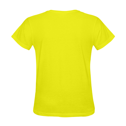 Valentine Mouse Yellow Sunny Women's T-shirt (Model T05)