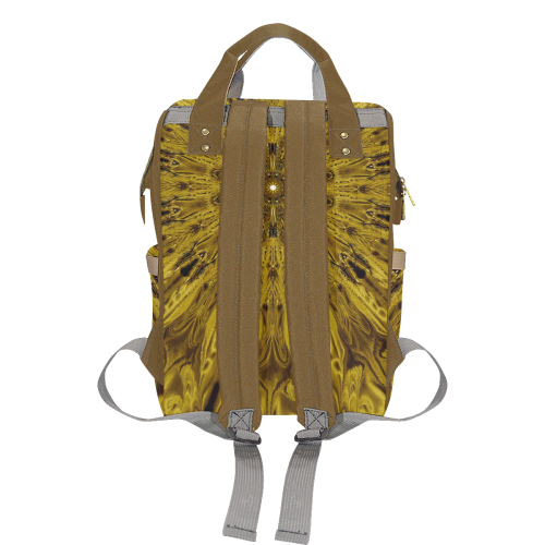 fish peacock8 Multi-Function Diaper Backpack/Diaper Bag (Model 1688)