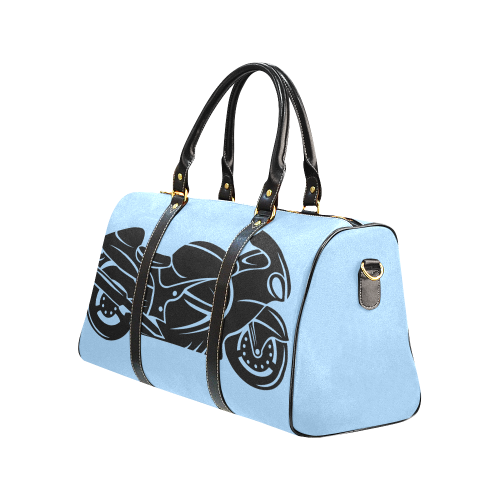 Busa Light Blue New Waterproof Travel Bag/Large (Model 1639)