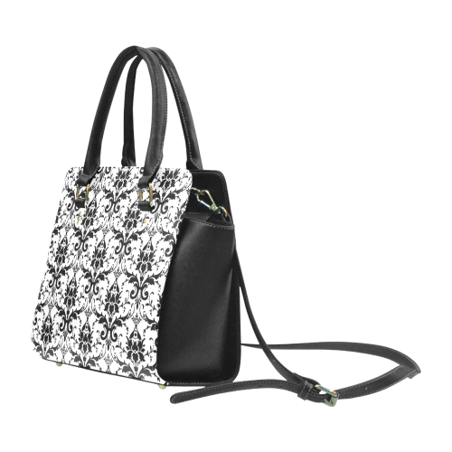 Black&White Classic Shoulder Handbag (Model 1653)