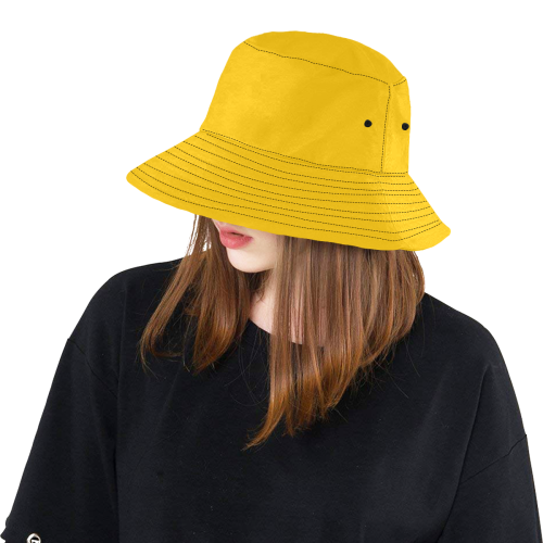 Darling Dandelion Solid Colored All Over Print Bucket Hat