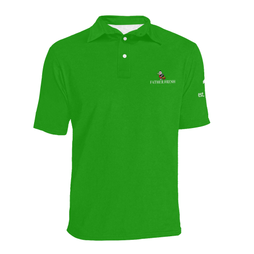 FF Vulture 'Lawn Green' Polo Men's All Over Print Polo Shirt (Model T55)