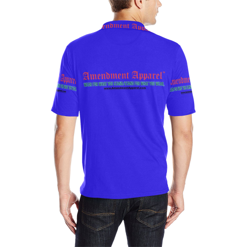 Amendment Apparel Pullover S/S Shirt Men's All Over Print Polo Shirt (Model T55)