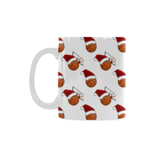 Christmas Basketball and Hoop Sports White Mug(11OZ)