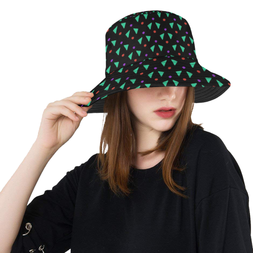 Funny Doodle Pattern 2B by JamColors All Over Print Bucket Hat