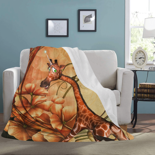 Cute unicorn giraffe Ultra-Soft Micro Fleece Blanket 60"x80"