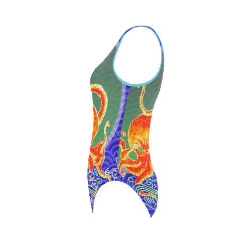 The Lowest of Low Japanese Angry Octopus Vest One Piece Swimsuit (Model S04)