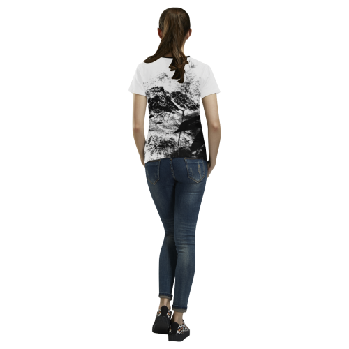 Design6-Female All Over Print T-shirt for Women/Large Size (USA Size) (Model T40)