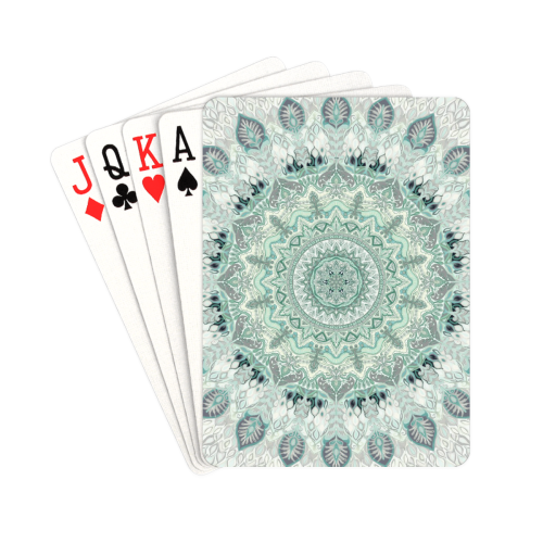 mandala paon 15 Playing Cards 2.5"x3.5"