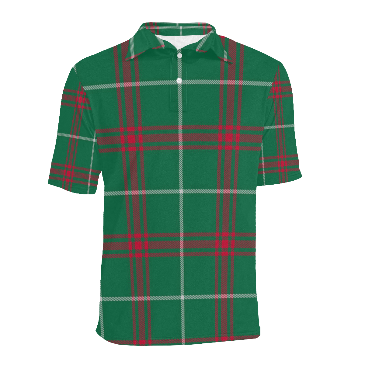 Welsh National Tartan Men's All Over Print Polo Shirt (Model T55) ID
