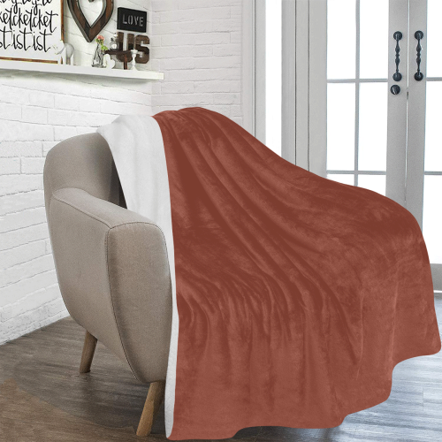 color chestnut Ultra-Soft Micro Fleece Blanket 54''x70''
