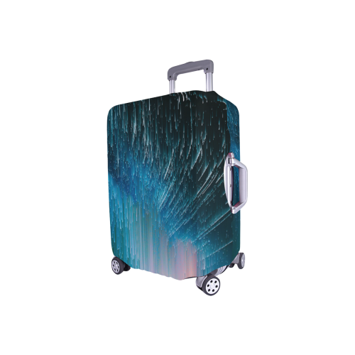 glitchy rain Luggage Cover/Small 18"-21"